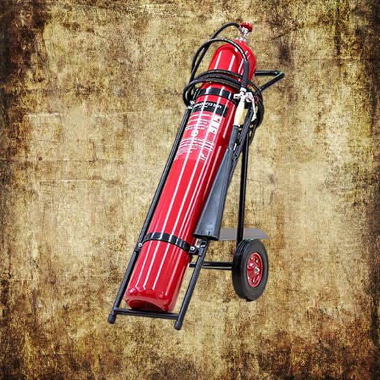 wheeled co2 fire extinguisher